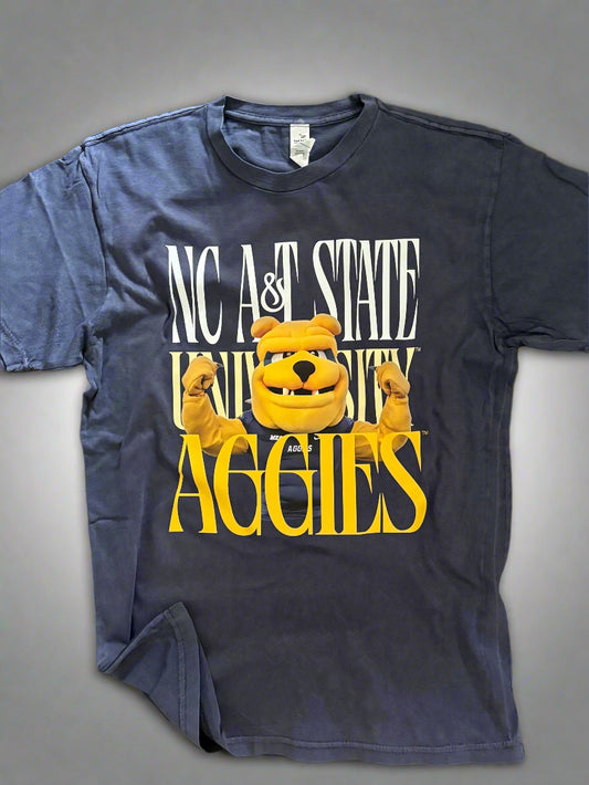 NCAT Aggies Mascot Stacked Tshirt