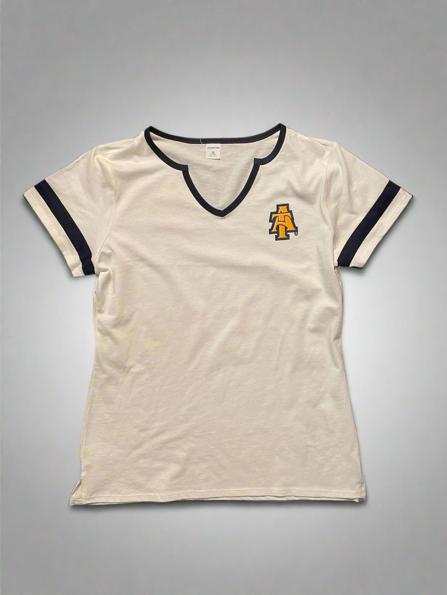 NCAT Interlock V-Notch Women's Tee