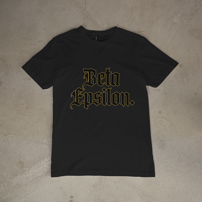 Beta Epsilon. Old English Stack Tee