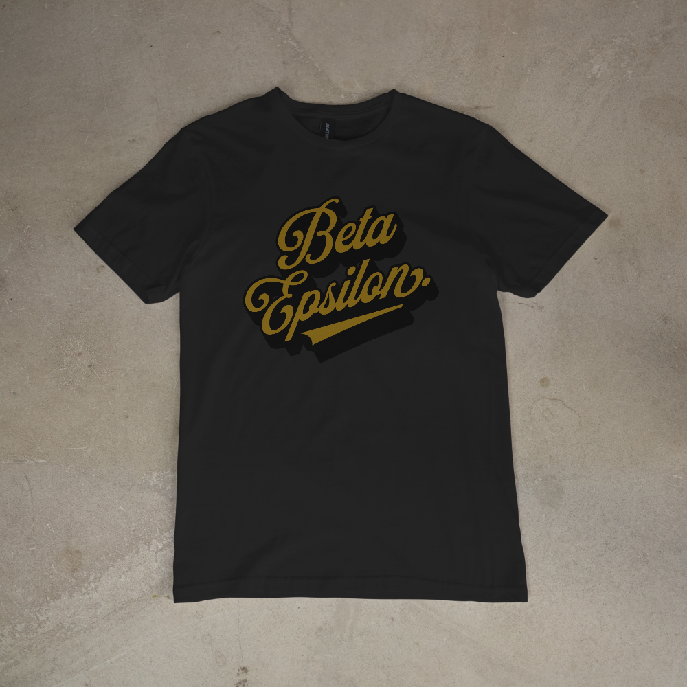 Beta Epsilon. Script Tee