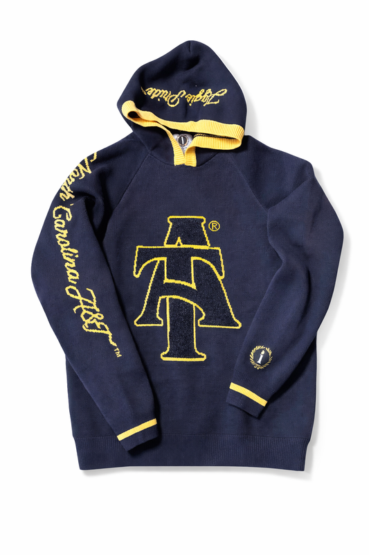 Interlock Chenille Knit Hoodie (Aggie Box Trunk Sale)