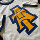 NCAT Interlock Cream & Navy Ringer Tee