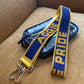 Beaded purse strap and clear bag