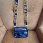 Beaded purse strap and clear bag