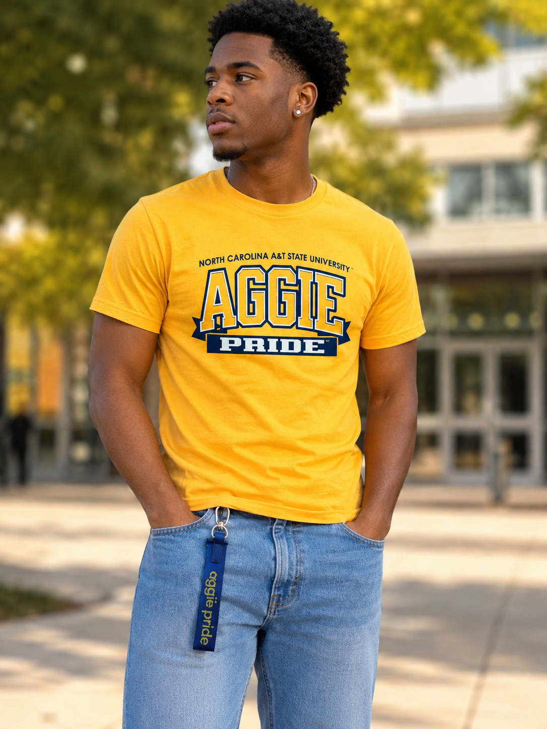 NCAT Aggie Pride never lost keychain
