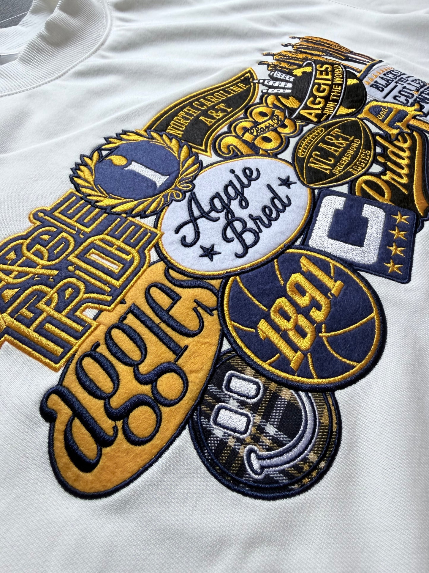 Aggie Patchwork Crew — DESIGNED BY LUKE