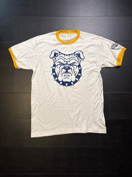 NCAT Aggie Dog White/Gold Ringer