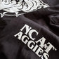 NCAT Aggie Dog White on Black T-shirt Hoodie