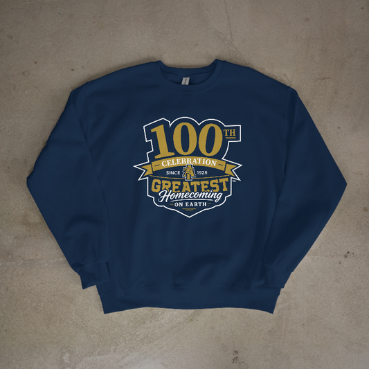 Official 100th Celebration Logo Crewneck Sweatshirt