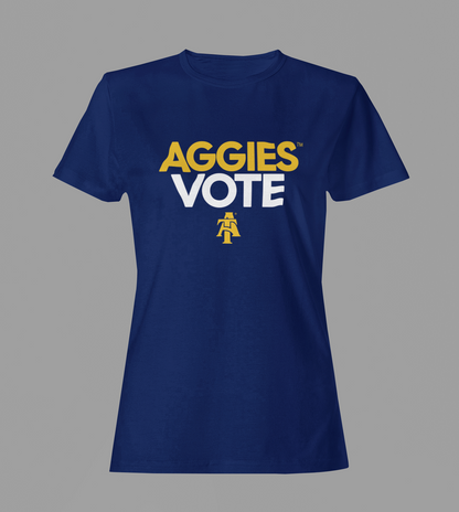 NCAT Aggies Vote t-shirt (Navy)