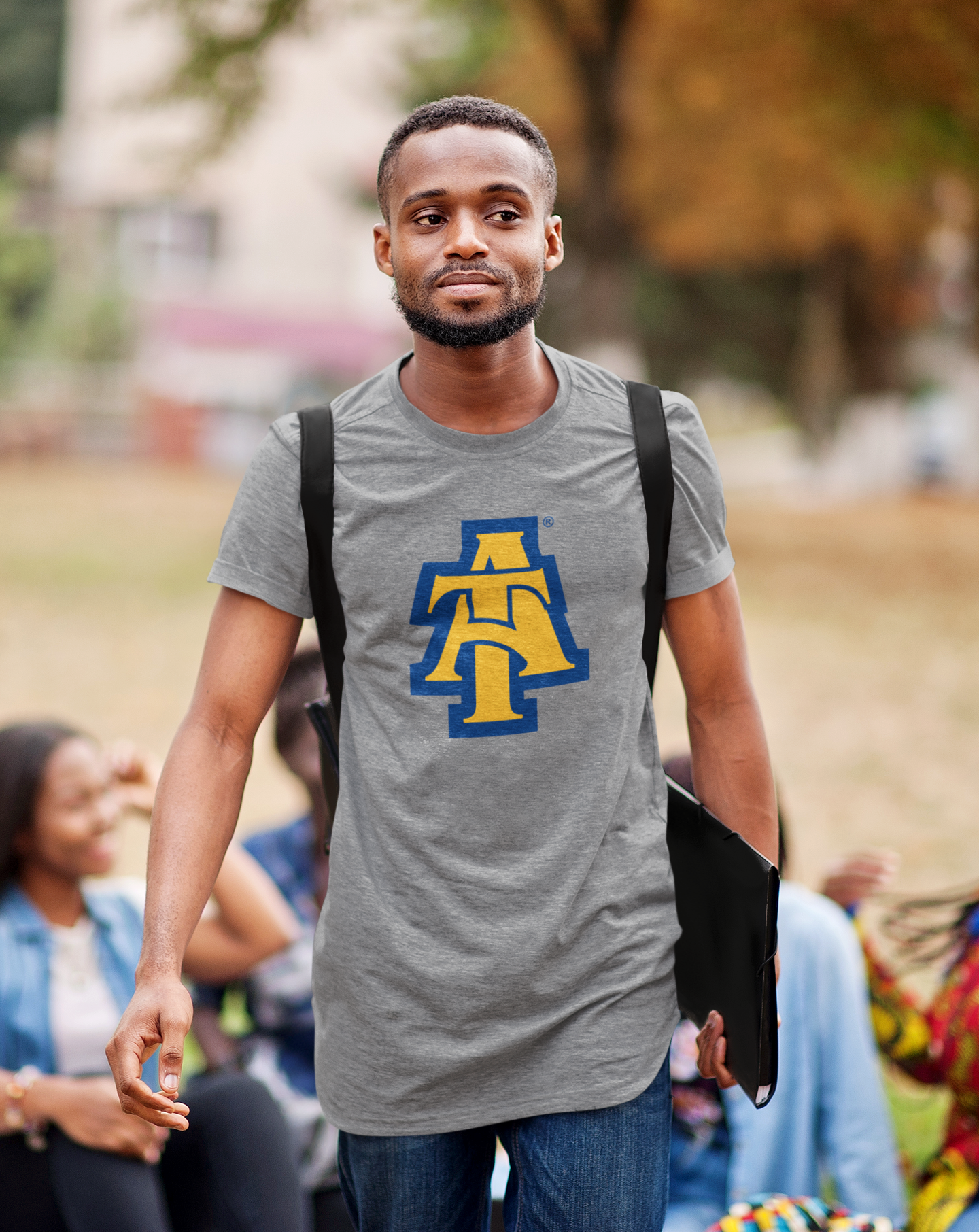 NCAT Interlock Heather Grey Tshirt