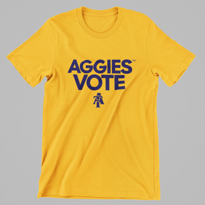 NCAT Aggies Vote t-shirt (Gold)