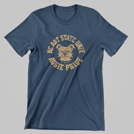 NCAT Distressed Aggie Pride with Aggie Dog T-shirt