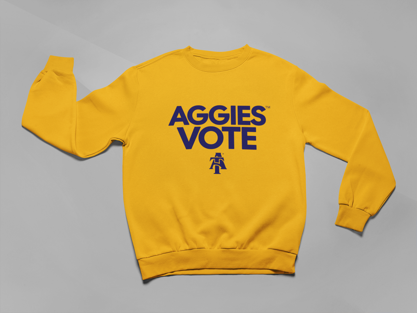 NCAT Aggies Vote Sweatshirt (Gold)